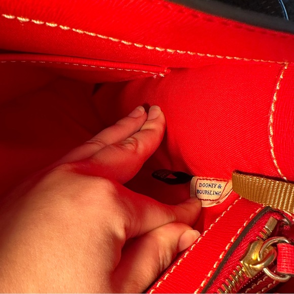 Dooney & Bourke Red Textured Bag - Picture 9 of 11